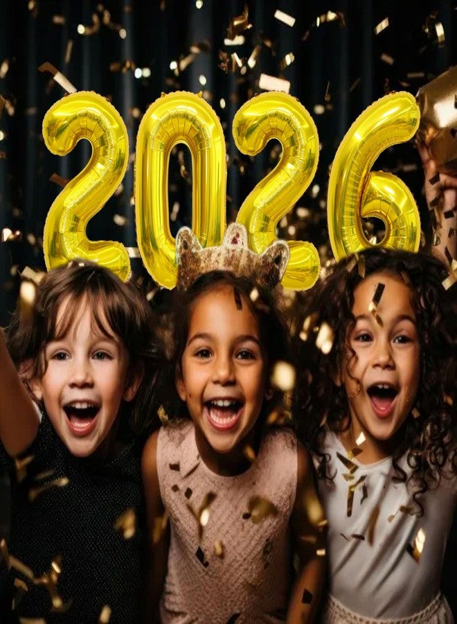 YOUDICT 2026 Balloons Gold, Number Balloons 16 Inch, New Years Balloons for 2026 New Years Graduation Decorations Home Office Decoration - Image 5